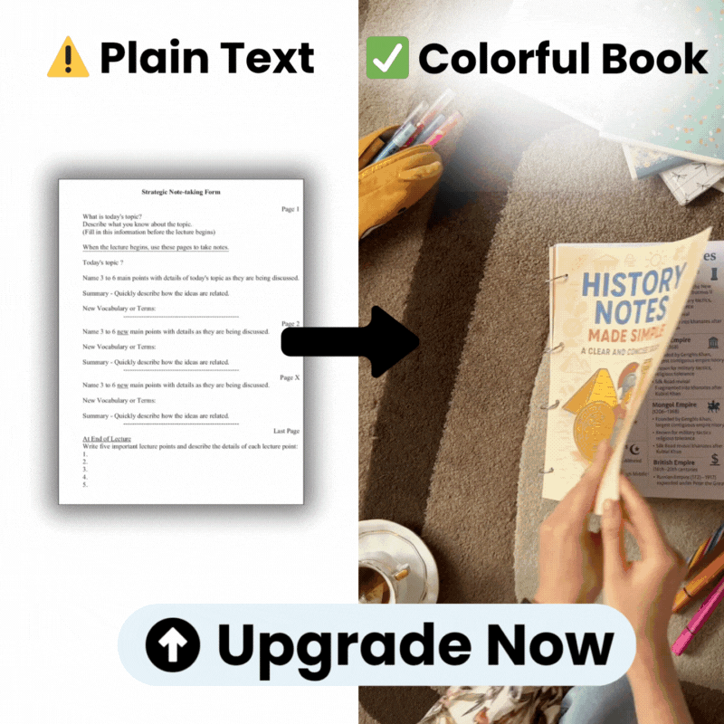 Upgrade To 1000+ Colorful Notes [One Time Offer]